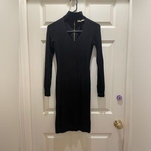 Michael Kors cut out v neck turtle neck sweater dress